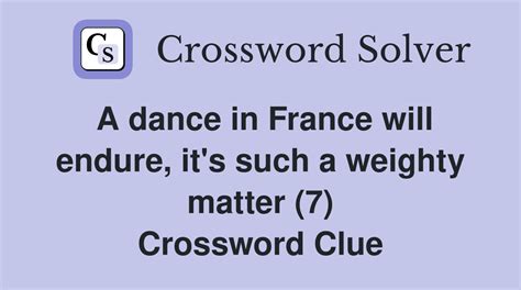 weighty crossword clue|Weighty